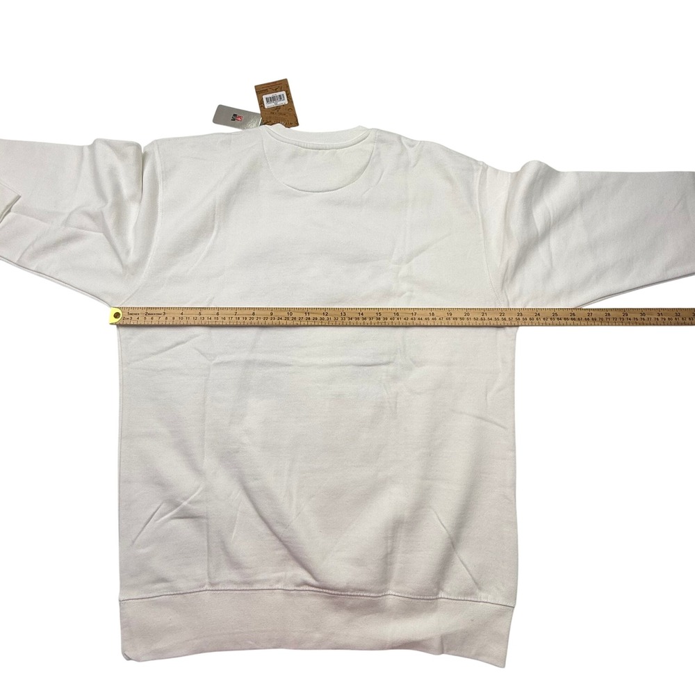 Mitchell & Ness Super Bowl XXXVII Buccaneers vs Raiders White Sweatshirt Mens L - Picture 5 of 6